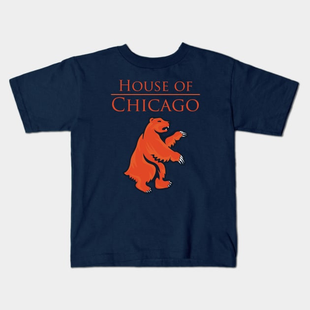 House of Chicago Kids T-Shirt by SteveOdesignz